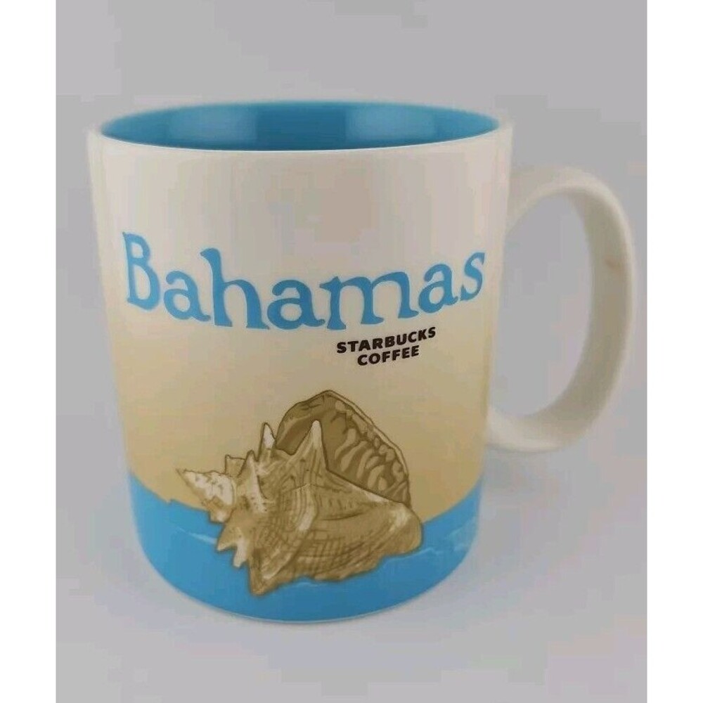 Starbucks Coffee Bahamas 2017 Global Icon Collector Series Ceramic Mug Cup 16 oz